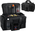 Law Enforcement Patrol Bag, Tactical Car Front Seat Organizer with MOLLE Webbing, Large Capacity Police Duty Gear Bag, Black