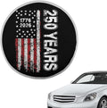 250 Years of America Reflective Steering Wheel Shield Sunshade Retro Car Rudder Sun Shade Cover 17 Inch Universal Steering Wheel Sun Block for Most Vehicle Gift for Holiday