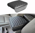 Center Console Cover Compatible with 2006-2014 Honda Ridgeline Accessories, PU Leather Middle Console Armrest Cover Protector Cushion Pad, Anti-Scratch, Black