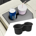 Maxzina Cup Holder Compatible with 2023-2025 Honda Pilot 8 Seats 2nd Row Black Silicone Car Center Console Cup Holder Insert Storage Box Interior Armrest Organizer for 2024 Pilot Accessories