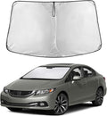 EcoNour Windshield Sun Shade for Honda Civic 2012–2013 2014 2015, Sun Visor for Front Windshield & Window Sunshade Cover, UV Heat Blocker & Protector, Car Accessories