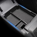 YJQLZK 2025 Upgraded Center Console Organizer Tray Fit for Ford Bronco 2025 4-Door Full Size, Organizer Armrest Storage Box for Bronco Accessories 2025 (Not for 2 Door & Sport)