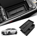 SKTU 2-Pack 2023 2024 2025 2026 Lexu s RX350 Center Console Organizer for 2023-2026 Lexu s RX350/RX450h/RX500h Console Tray 2023 2024 2025 2026 RX350 Accessories with Sunglasses Holder [Double Layers]
