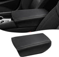 Center Console Cover for Nissan Maxima 2016 2017 2018 2019 2020 2021 2022 2023, Vinyl Leather Middle Console Protector Pad, Armrest Lid Covering, Anti-Scratch, Black-Beige Stitching