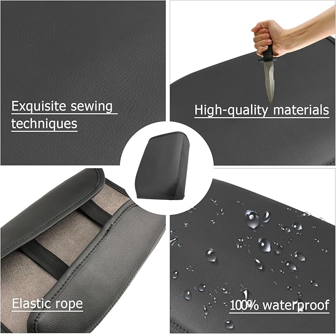 LUWU 2025 2026 Colorado Center Console Cover Compatible with 2023 2024 2025 2026 GMC Canyon & Chevrolet Colorado Accessories Armrest Cover Center Console Pad Armrest Console Cover (Thin Black)