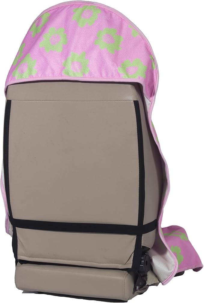 LoyaGour Car Seat Cover Protector Front Seats,for Gym Workout,Running,Swimming,Beach and Hiking,Waterproof Sweat Towel Bucket Seat Covers for Cars SUV Trucks (Flower and Pink, 1Pcs)