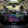 Car Trunk Organizer, Universal Car Organizers and Storage Backseat Car Organizer for SUV/Truck/MPV, Reusable Space-Saving Hanging Car Organization with 4 Pocekts, Colorful Leopard Print
