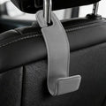 1PCS Purse Holder for Car, Purse Hook for Car, Leather Headrest Hooks for Automotive Back Seat, Auto Accessories Back Seat Organizer Hook for Grocery Bag Handbag Coat (Grey, 1PCS)