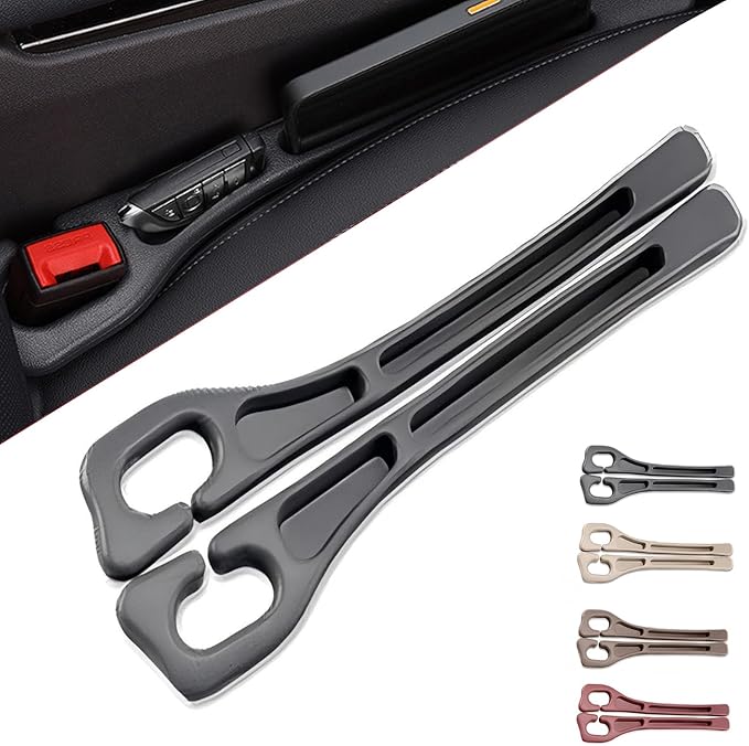 womkvai car seat gap filler, No Drop Seat Guard, Seat Gap Fillers for All Cars, Prevents Items from Falling, Easy to iInstall (Black)