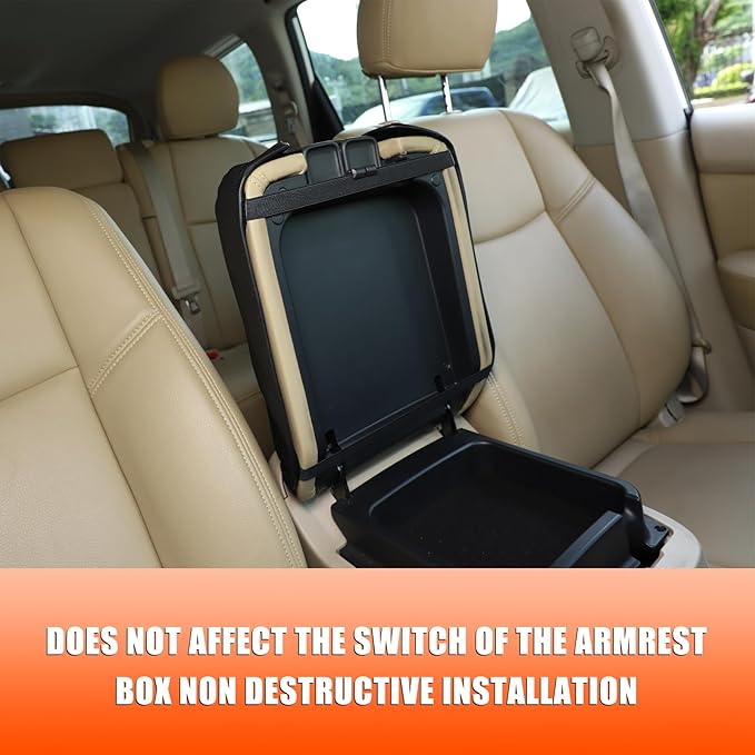 Center Console Armrest Cover Compatible with Nissan Pathfinder 2013-2020/ Infiniti QX60 JX35, Car Armrest Seat Box Cover Protector, Center Console Armrest Cushion Cover Accessories (leather)