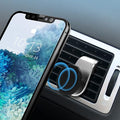 Magnetic Phone Mount for Car, 360°Adjustable Universal Cell Phone Holder for Car Air Vent Mount Fits 3-7 inch Mobile Phone and More Devices (Silver)