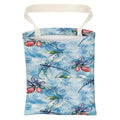 Car Trash Can, Cute Car Trash Bag, Hanging Car Organizer and Storage Bag, Trash Bin for Car Accessories, Vehicle, Travelling, Camping Watercolor Blue Dragonfly