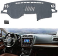 TUCAREST Dash Cover Fit for 2015-2019 Outback (Mfr Body Code:B15) Nonslip Car Dash Board Mat Sunshade No-Glare and Slip Pad Carpet Sunshield Protector (Without HUD) Flannel Grey
