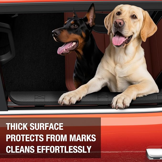 Surfcabin Dog Car Door Protector – 20% Larger Design for Trucks & Large SUVs, Thickened Waterproof Door Panel Covers, Protects Doors from Dog Scratching