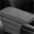 Car Center Console Cover, Microfiber Leather Armrest Cover Cushion with 2 Storage Bags, Anti-Scratch Middle Console Protector Interior Accessories for Most Cars SUVs Trucks (Gray)