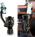 Phone Holders for Your Car, Adjustable Car Cup Holder Expander with Rubber Grip, Secure Hold, Multi-Scenario Use for Drivers, Commuters & Road Trips, Universal Fit for Up to 5.31'' Drinks/Mugs/Foods