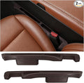 2PCS Car Seat Gap Filler Organizer, Multifunctional Car Gap Stopper Between Seat & Console Prevent Things Drop, Universal Vehicle Interior Phone Holder Accessories for SUVs Trucks (Brown)