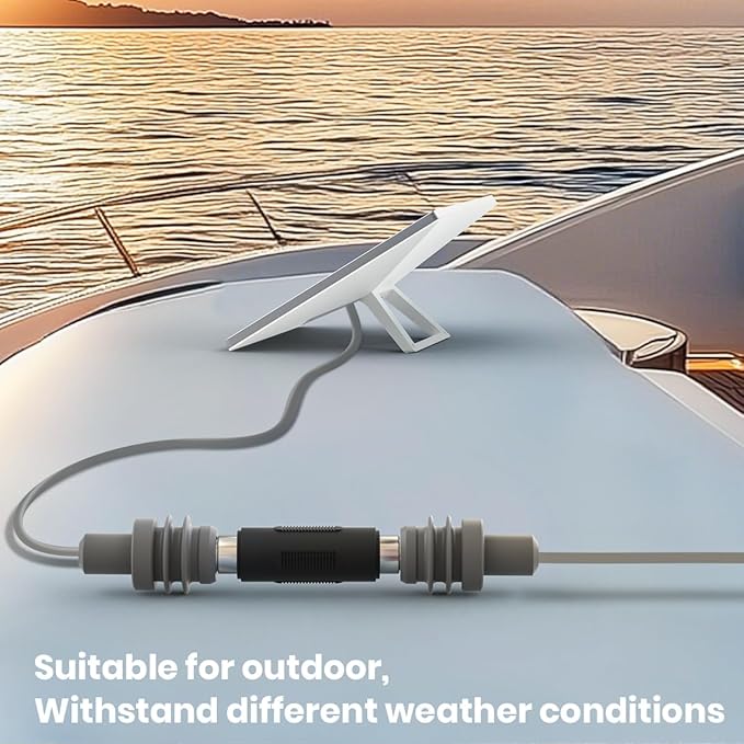 XTAR 10FT DC5521 Power Cable for Starlink Mini with Coupler - Shorter & Portable Alternative to 15M Cable, Dual Male & Female Connectors for RV Outdoor Camping Use(1*Cable+1*Connector)