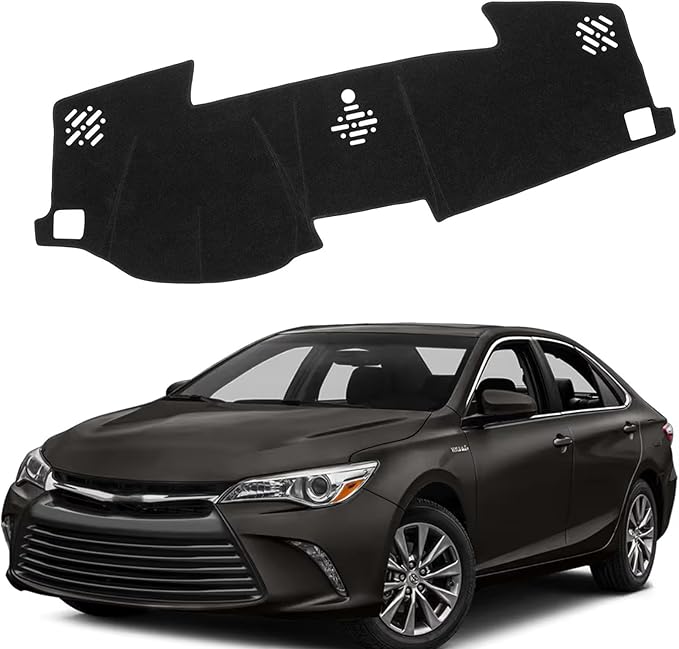 Dashboard Mat Cover for Toyota Camry 2012 2013 2014 2015 2016 2017 Nonslip Center Console Sunshield Glare UV Rays Protector Accessories