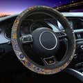 Car Steering Wheel Cover for Women Men, Non-Slip Mexican Talavera Tiles Steering Wheel Protector, Universal 14"-15" Fit for Cars, SUVs, Trucks (Mexican Talavera Tiles)