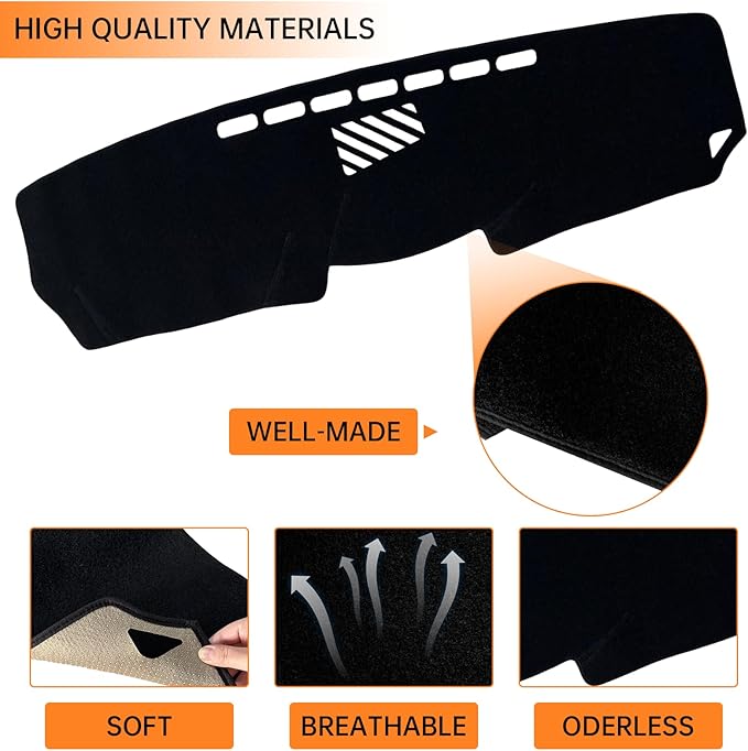 Car Dash Cover Mat Fit for 2006-2013 Lexus IS250 IS350, Dash Board Cover Pad Carpet, Dashboard Mat Non-Slip Pad Carpet Sunshield Protector Interior Accessories (Black)