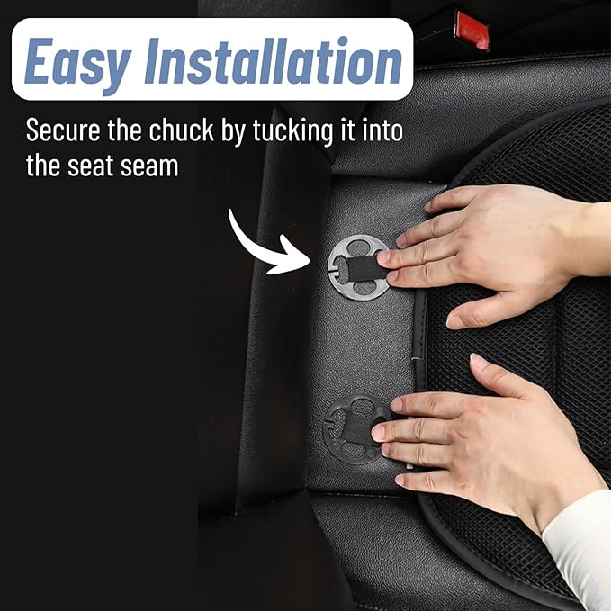 Mesh Car Seat Cushion for Driving, Summer Cooling Breathable 3D Air Car Seat Pad for SUV Pickup Truck Or Office Chair (Dark Gray)