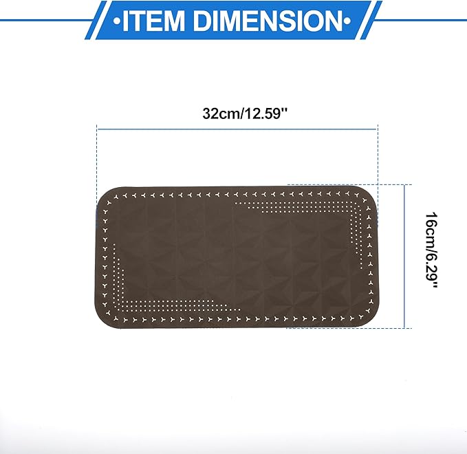 Car Center Console Cushion Pad 12.59"X6.29" Center Console Cover Armrest Seat Box Cover Faux Leather Coffee
