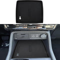 Center Console Silicone Mat Fit for Honda Pilot Accessories 2023-2025 2026 for Passport Accessories 2026 Wireless Charging Mat Non-Slip Protector Pad (Black)