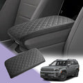 Center Console Cover Compatible with 2024 2025 2026 Hyundai Santa Fe Accessories Santa Fe Armrest Cover 2025 2026 Santa Fe SE/SEL/XRT/Limited/Calligraphy Armrest Console Cover Soft Leather (Black)