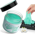 ASFSKY Car Cleaning Gel (Green,Magnolia) Cleaning Putty Universal Dust Cleaning Car Interior Cleaner Keyboard Dust Remover Car Slime Gifts for Women Girl Men（1 Pack）