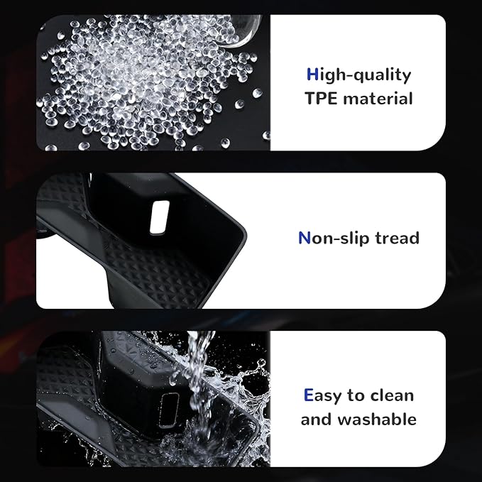 Auovo Charging Mat Compatible with Toyota Grand Highlander Accessories 2026 2025 2024 Grand Highlander Car TPE Cup Holder Insert & Non-Slip Silicone Charging Protective Mat Pad
