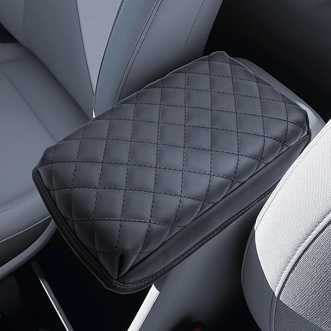 Armrest Cover for 2024 2025 2026 Kona SE/SEL/N Line/Limited Accessories Center Console Middle Lid Pad Protector for Car Elbow Rest