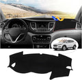 CARTIST Dash Cover fits for Hyundai Tucson 2016 2017 2018 Accessories Dashboard Cover Mat Non-Slip Carpet Sunshield Glare UV Rays Protector