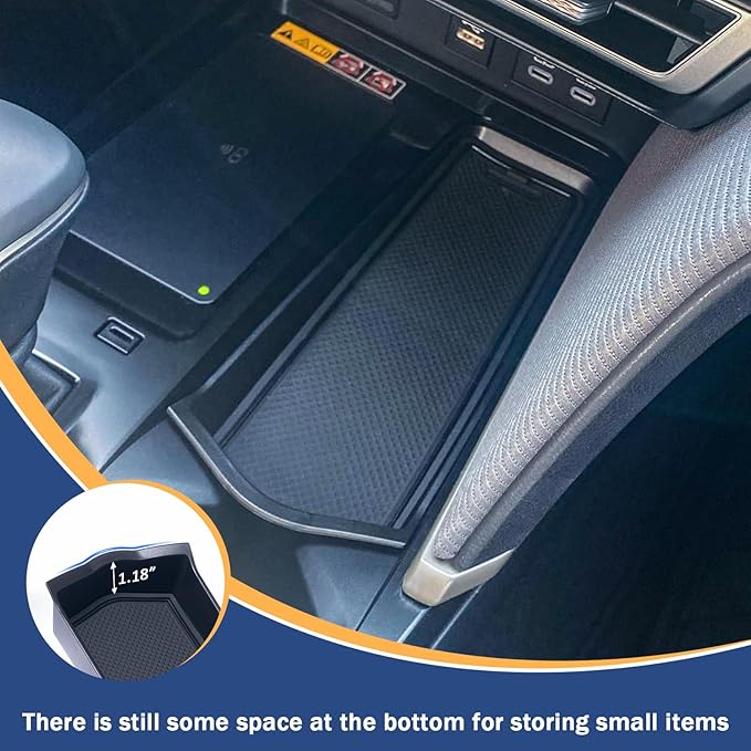 TOPINSTALL Front Center Console Tray Compatible with 2025 2026 Toyota Camry Accessories, Gear Shifter Right Side Console Organizer Inserts Storage Interior Accessories