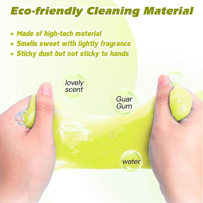 x xotic tech Car Cleaning Gel for Car Detailing Putty Interior Cleaner Slime Auto Detail Tools Supplies Accessories Valentines Day Gifts for Him Her Men Women Stocking Stuffers Yellow