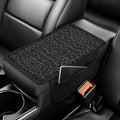 Dreaweet Black Leopard Print Car Accessories Center Console Cover,Car Armrest Cover Cushion with 2 Storage Bags,Cheetah Pirnt Car Arm Rest Cover Pad Universal for Most Vehicles