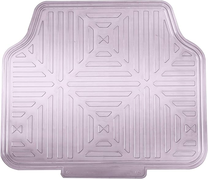 FH Group Automotive Floor Mats - Heavy-Duty Metallic Rubber Floor Mats for Cars, Universal Fit Full Set, Climaproof Floor Mats, Trimmable Floor Mats for Most Sedan, SUV, Truck Floor Mats Charcoal