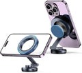 APPS2Car Foldable Metal Magnetic Car Phone Mount for Magsafe iPhone 16 15 14 13 12 Pro Max Plus Mini MagSafe Case, One-Hand Operation