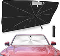 2025 Upgrade Windshield Sun Shade Umbrella Custom Fit for Toyota Tacoma 2016-2024 2025 Foldable UV Protection Car Cover, Emergency Rain Shield & Dashboard Protector - Durable Auto Accessory