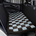 HAPYFOST Dog Bed for Car Back Seat, Non-Slip Backseat Dog Car Bed Mat, Soft Furry Travel Pet Mat, Washable Blanket Custom Fit for Backseat Extenders and Hammock Seat Covers(54"×25" Gray)