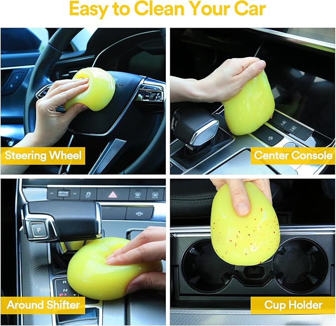 PULIDIKI Car Cleaning Gel Detailing Kit Automotive Dust Car Crevice Cleaner Slime Auto Air Vent Interior Detail Removal for Car Putty Cleaning Keyboard Cleaner Car Accessories