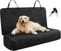 JSTHT Dog Car Seat Cover for Back Seat Waterproof Bench Seat Cover Protector Nonslip Durable Soft Pet Dog Back Seat Cover for Car, Truck, & SUV (Black)