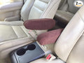 Auto Armrest Covers- Fits The Chrysler Town & Country 2011-2016 Armrest Covers for Front Bucket Seats- Protect Fold Down Armrest Fleece Fabric 1 Pair (XLSLM) Brown