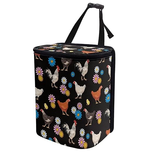 Cute Chicken Car Trash Can Leak Proof Hanging Garbage Bin for Back Seat Easy Installation Car Garbage Cans Cars Interior Accessory Universal Fit for Cars Truck Van SUV