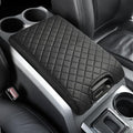 JOYTUTUS Center Console Cover Compatible with 2009-2014 Ford F150, Leather Armrest Cover Center Console Cushion Arm Rest Cover