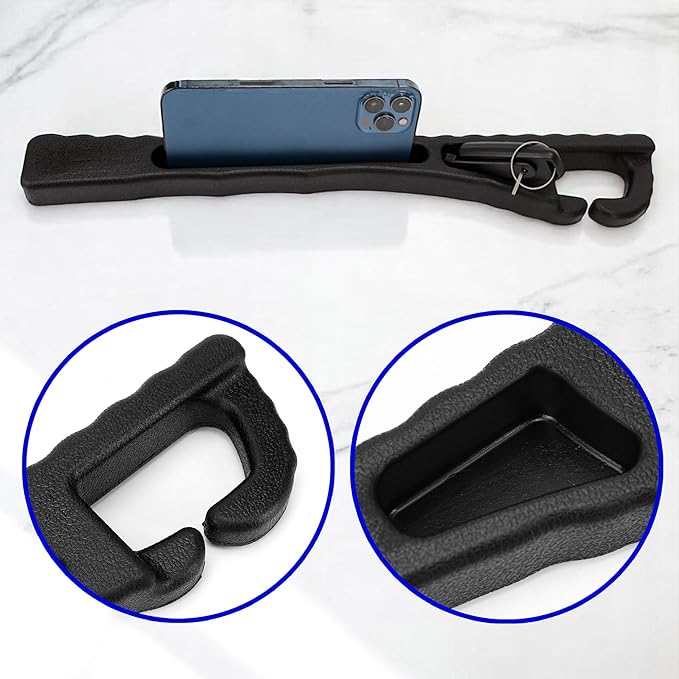 2Pcs Car Seat Side Gap Filler Storage Bag with Phone Holder for BMW 2023 2024 2025 X3 X7 3 5 Series 328i 528i 535i 530i 540i 2013 2014 2015 2016 2017 320i 330i 325i X1 X2 X4 X6 e90 2018-2024 e60 f30