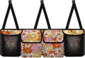 Floral Flowers Car Trunk Organizer Auto Hanging Seat Back Storage Hanging Backseat Car Organizer,Car Accessories