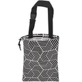 Car Trash Bag Hexagonal Geometric Car Garbage Bag Hanging Car Trash Can for Back Seat with Drawstring, Waterproof Garbage Bags for Car Accessories Vehicle Travelling Camping Outdoor