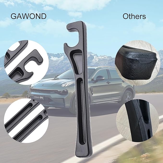 GAWOND 2Pcs Car Seat Gap Filler Organizer, Soft Foam Seat Side Gap Filler with Storage Avoids Things Falling, Universal Fit Car SUV Truck Fill The Gap Between Seat and Console