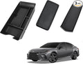 Sinminou Center Console Organizer 3PC Compatible with 2025-2026 Toyota Camry Accessories, Armrest Storage Box, Charging Zone Anti-Slip Mat and Gear Shifter Right Side Console Organizer Tray